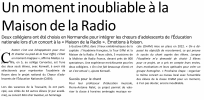 article de la presse locale de Vernon projet Eiffel